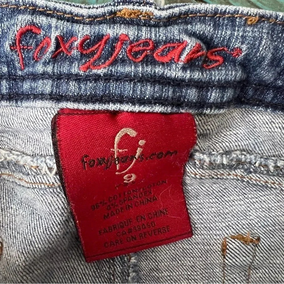 Y2K Foxy Jeans Cropped Straight Leg Jeans Size 29 - Picture 10 of 11